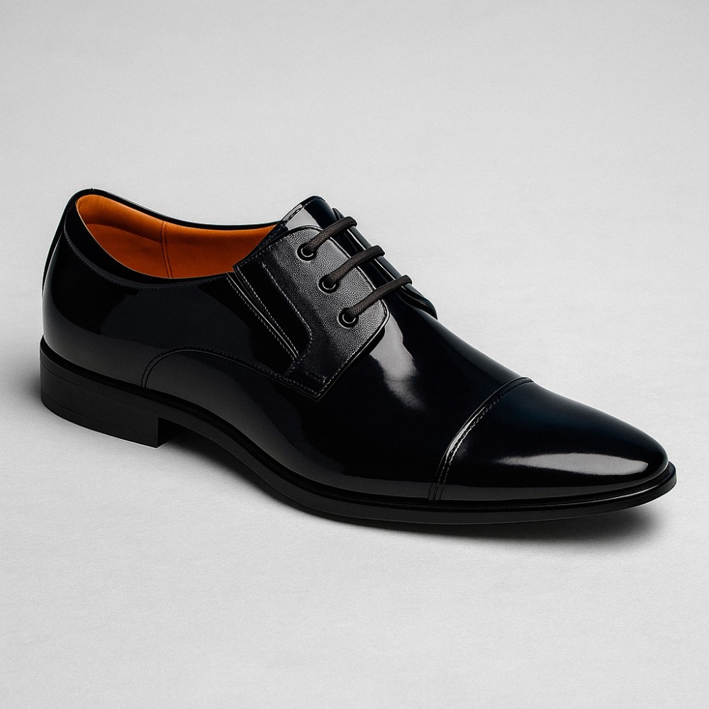 Shoes man's black Tapi (Poland) model 2571