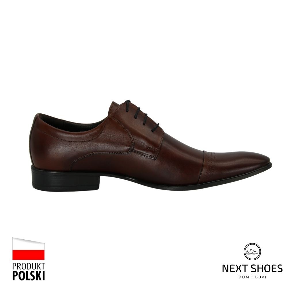 Туфлі чоловічі коричневі Tapi (Польща) модель 2572