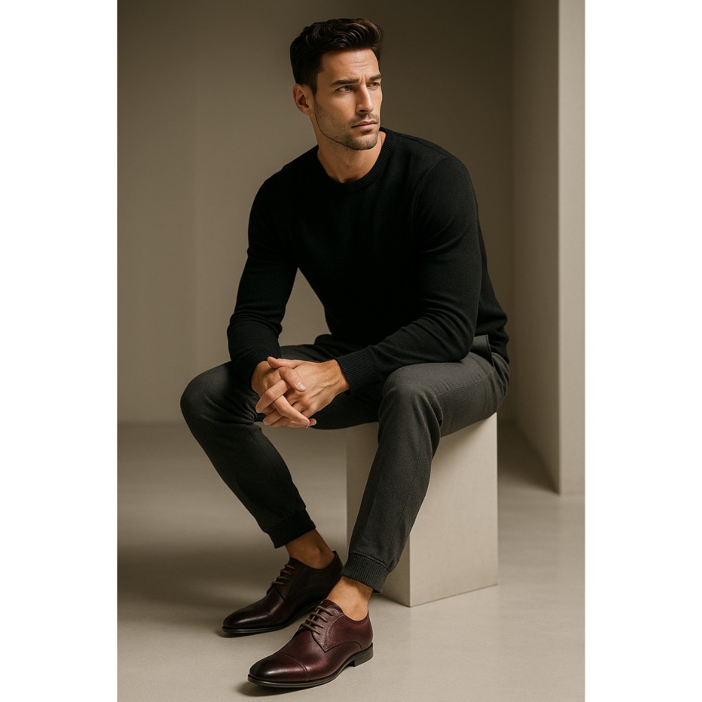 Туфлі чоловічі коричневі Tapi (Польща) модель 2572