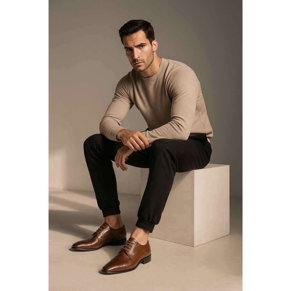 Туфлі чоловічі коричневі Badura (Польща) модель 2972