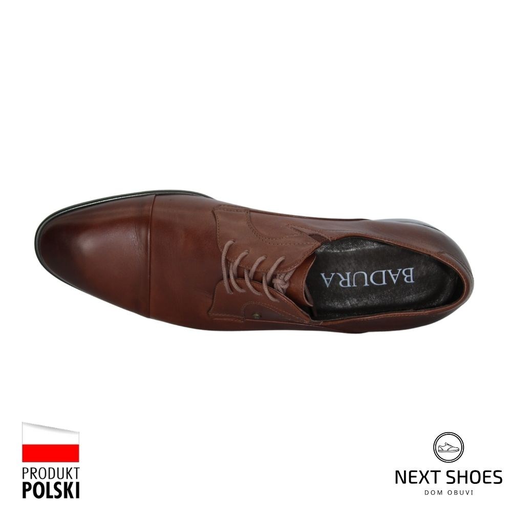 Туфлі чоловічі коричневі Badura (Польща) модель 2972