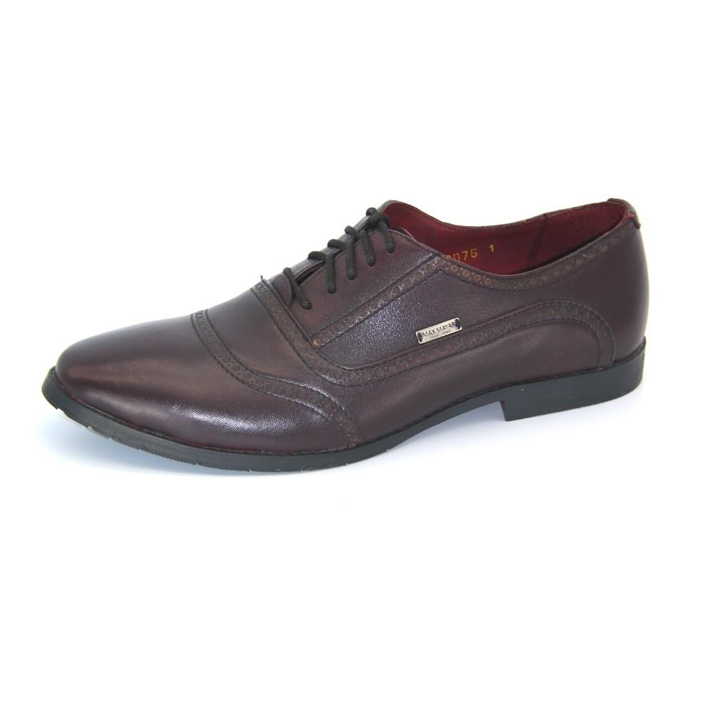 Туфлі чоловічі бордові MaxMayar (Україна) модель 3226