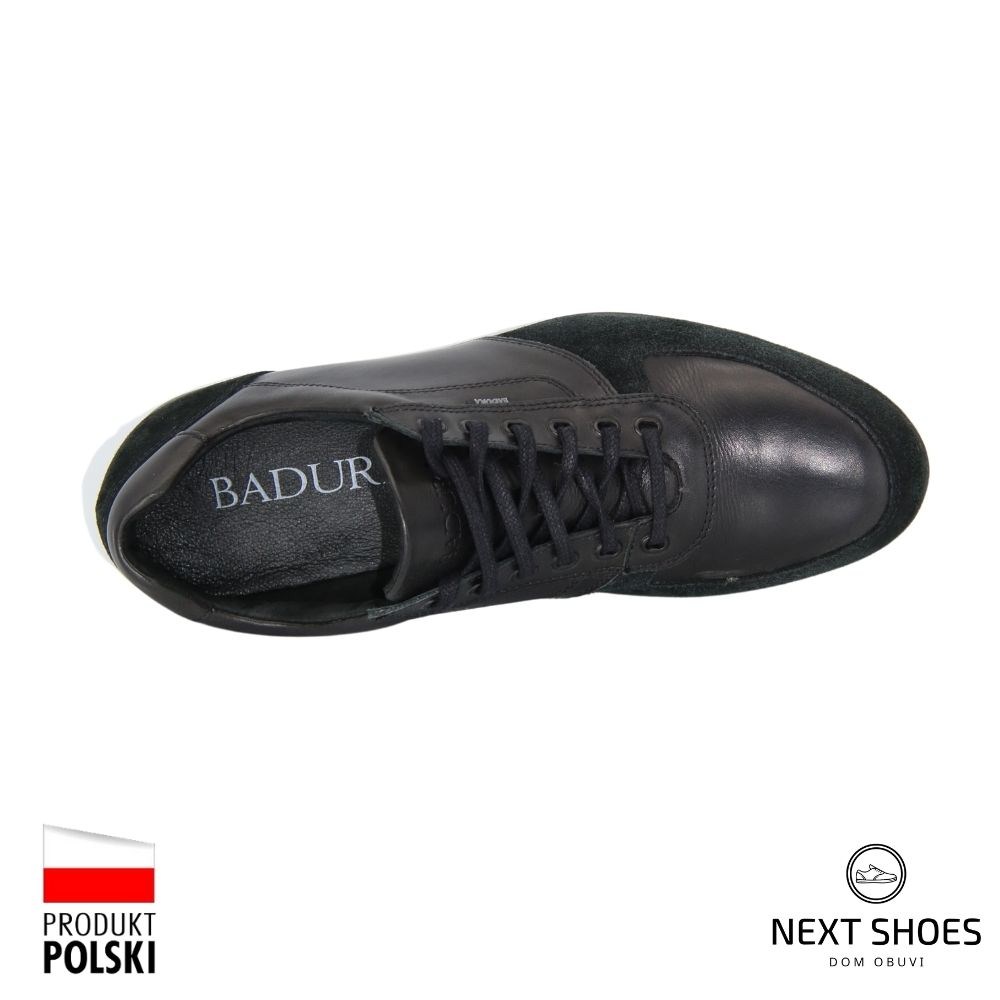 Кросівки чоловічі чорні Badura (Польща) модель 3315