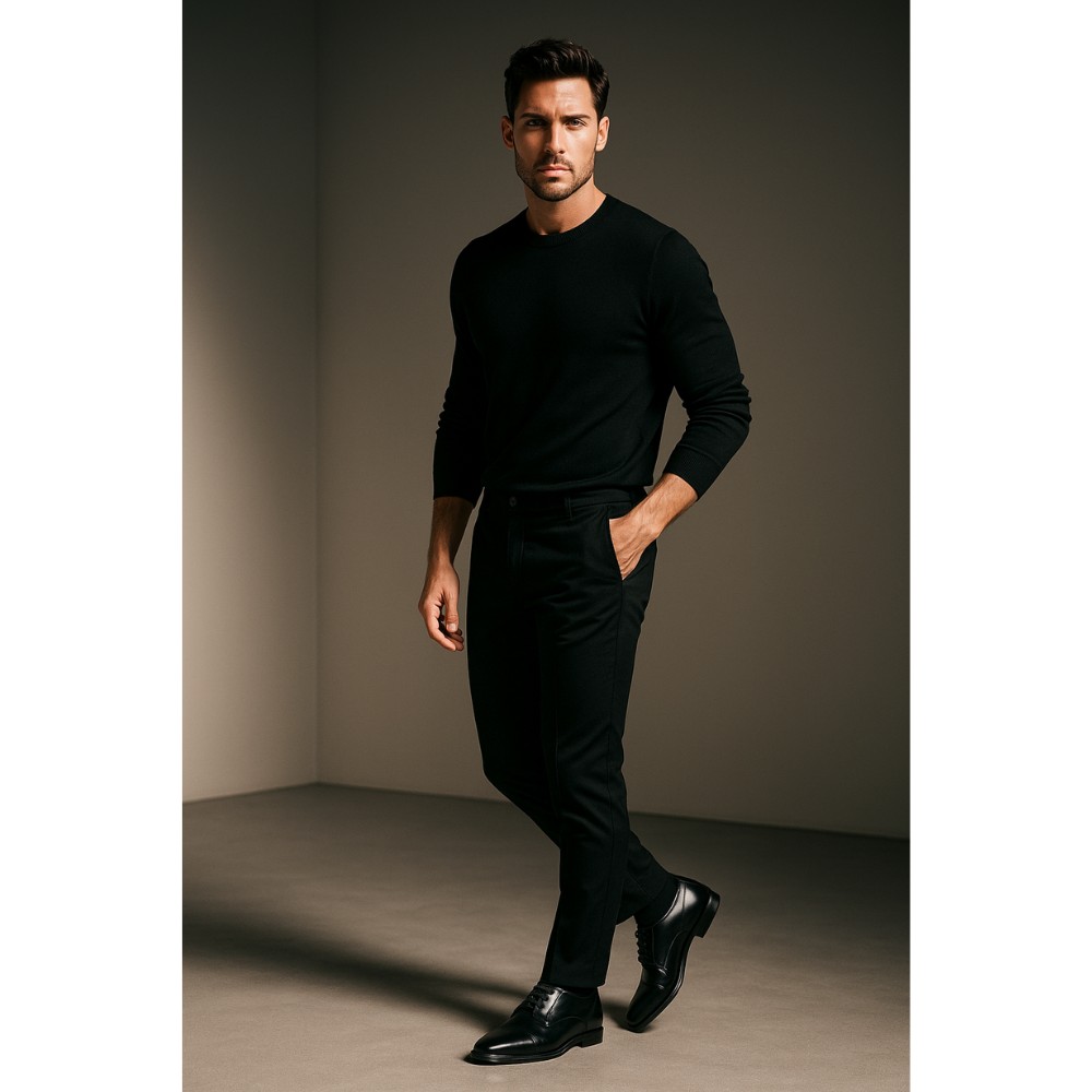 Туфлі чоловічі чорні Badura (Польща) модель 3316