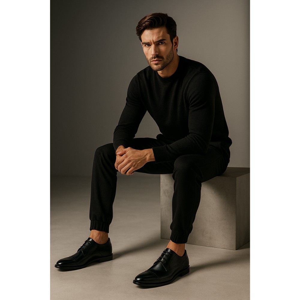 Туфлі чоловічі чорні Badura (Польща) модель 3316