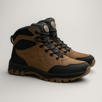 Чоловічі зимові черевики Grunberg 148153-14-04 6084 коричневі з натуральної шкіри з натуральним вовняним хутром від італійського бренду