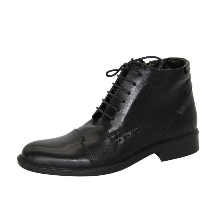 Men’s Covalli boots with laces та side zipper, genuine leather (mb-16-1-b)