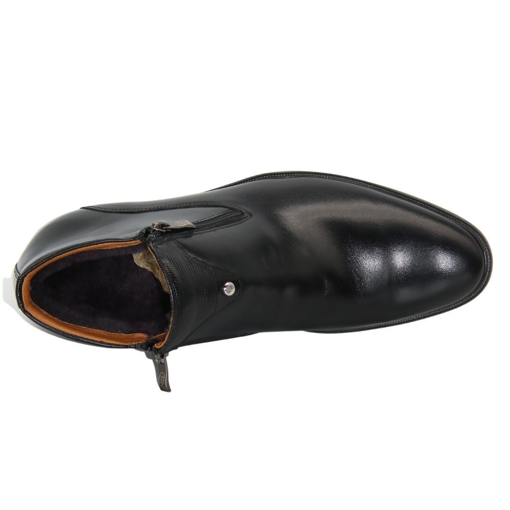 Чоловічі чорні черевики зимові Tapi (Польща) модель 3475