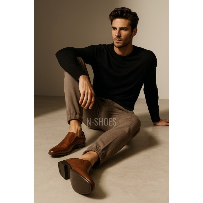 Men's shoes red Tapi (Poland) model 3666
