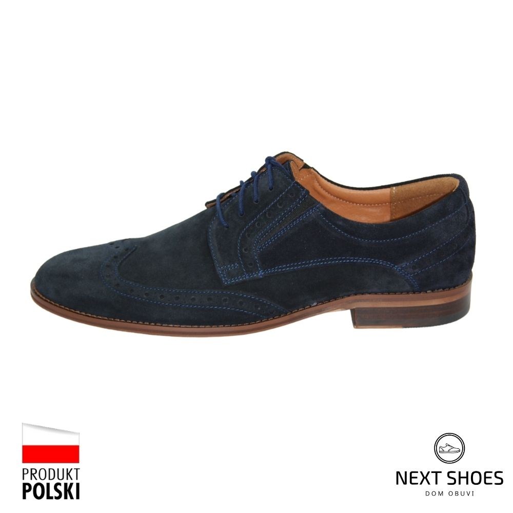 Туфли мужские синие Tapi (Польша) модель 3667