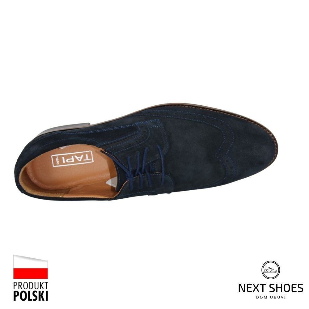 Туфли мужские синие Tapi (Польша) модель 3667