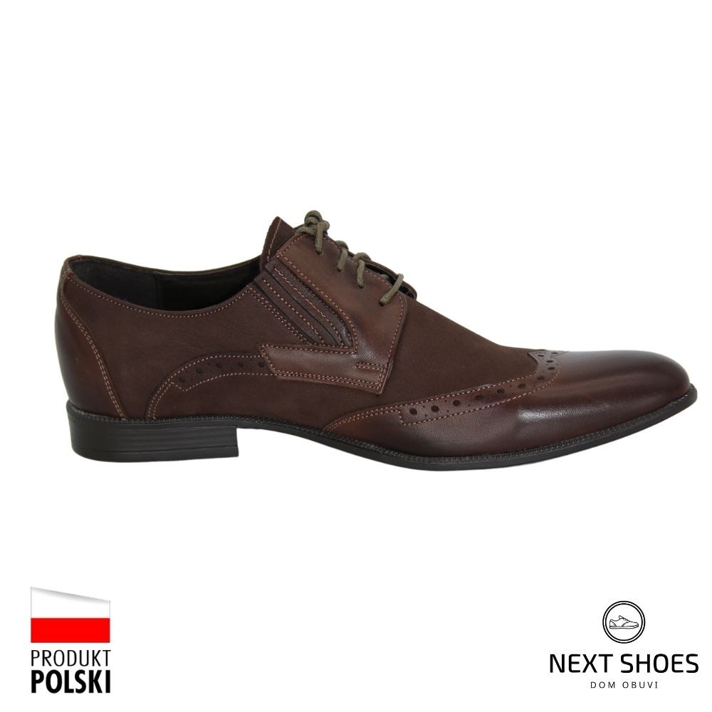 Shoes man's brown Tapi (Poland) model 3894