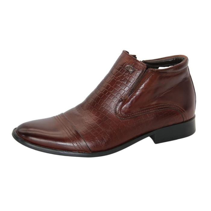 Men’s classic winter leather boots by Tapi Poland A-2148/X-136-176-105/1