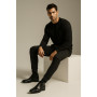 Men’s winter classic boots by Tapi with double buckles in black leather D-2275/P4-082-200-136