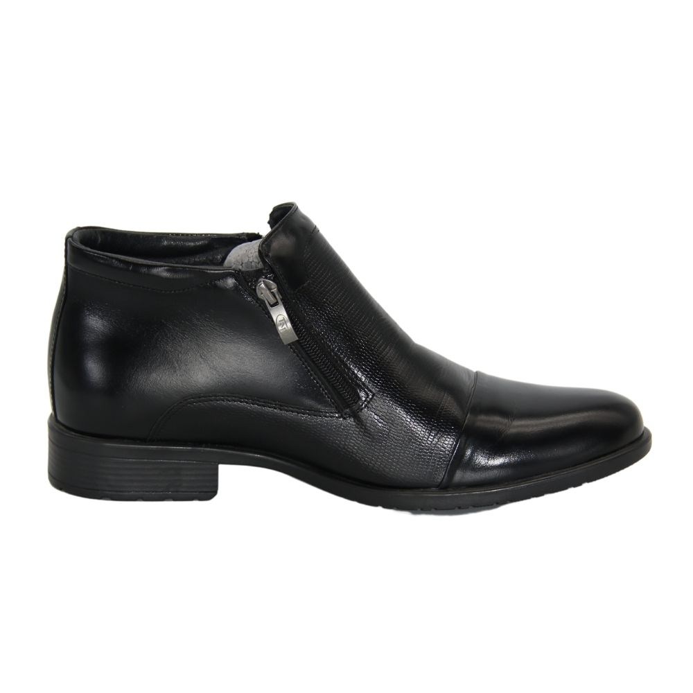 Men’s winter classic boots by Tapi with double buckles in black leather D-2275/P4-082-200-136
