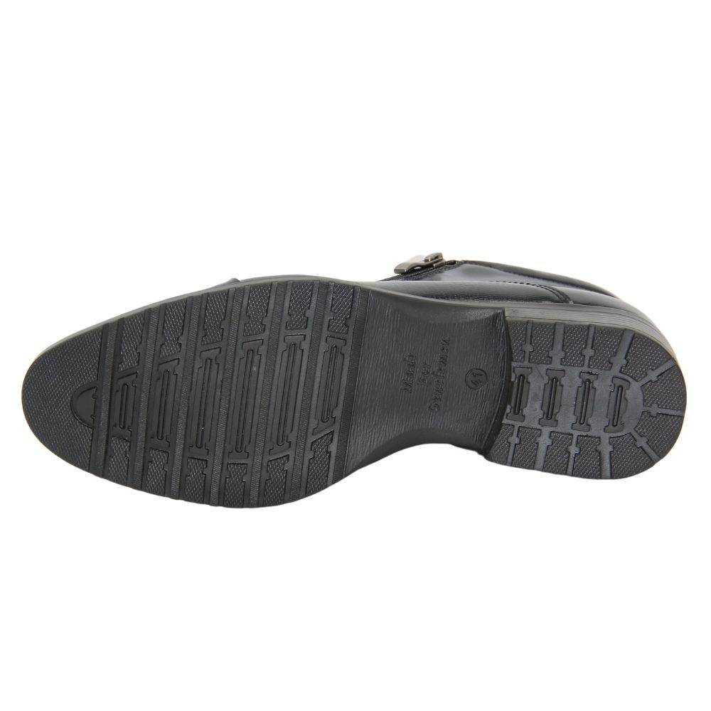 Men’s winter classic boots by Tapi with double buckles in black leather D-2275/P4-082-200-136