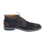 Blue men’s winter lace-up boots by Tapi in genuine nubuck model 3967