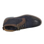 Blue men’s winter lace-up boots by Tapi in genuine nubuck model 3967