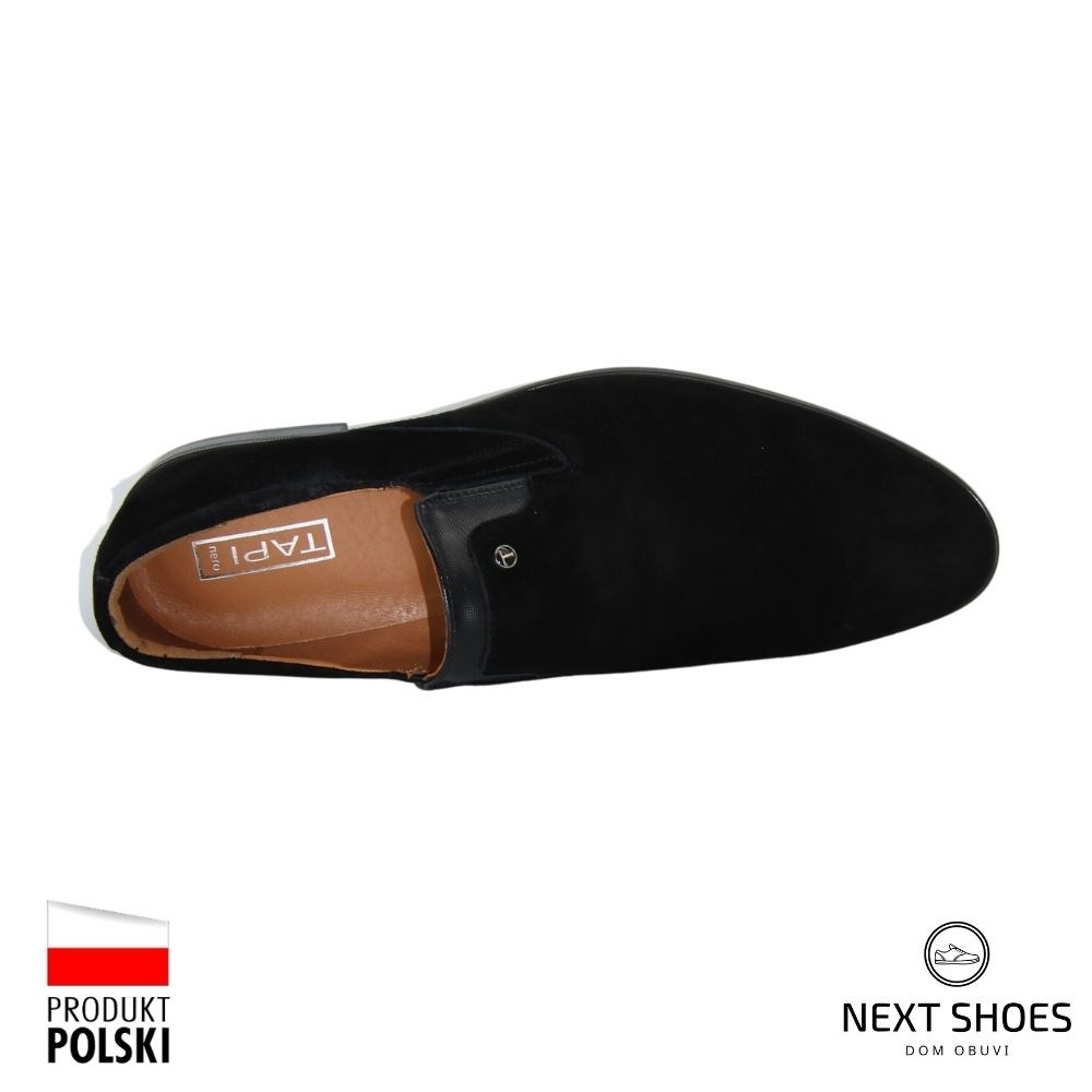 Shoes man's black Tapi Poland model 3990