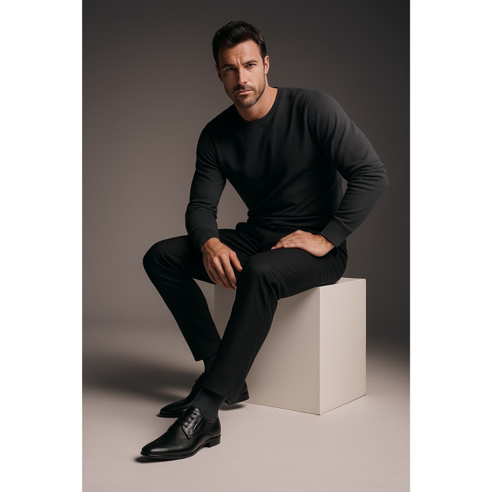 Туфли мужские черные Tapi (Польша) модель 3991