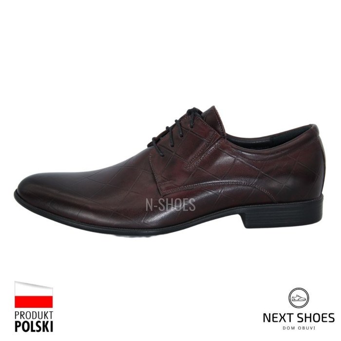 Shoes man's burgundy Tapi (Poland) model 3992