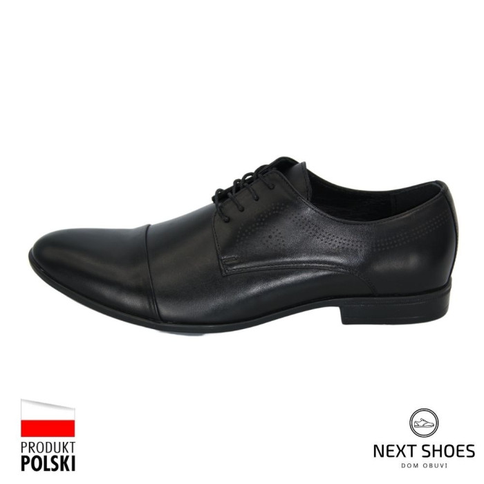 Shoes man's black Tapi (Poland) model 4186
