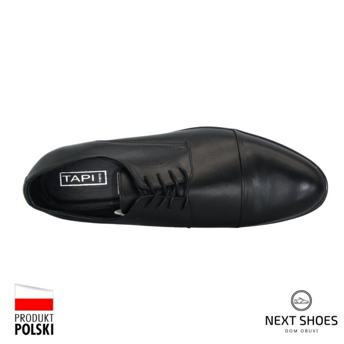Shoes man's black Tapi (Poland) model 4186