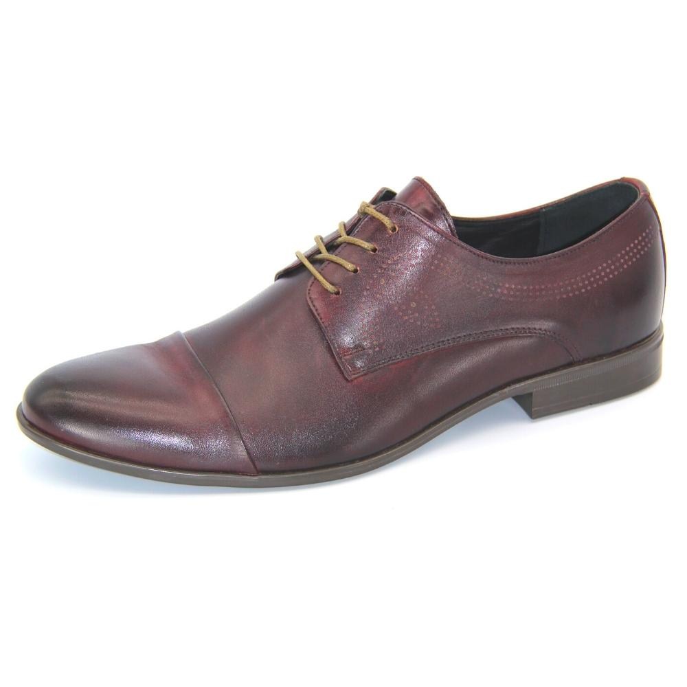 Shoes man's burgundy Tapi (Poland) model 4187