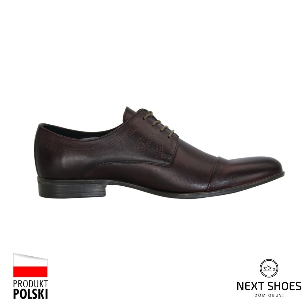 Shoes man's burgundy Tapi (Poland) model 4187
