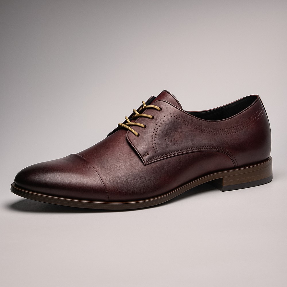 Shoes man's burgundy Tapi (Poland) model 4187