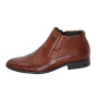 Men’s winter leather boots by Tapi  B-2149/Z-136-176-105/1 (Made in Poland) brown, side zipper
