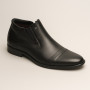Men’s winter leather boots by Tapi K-2149/Z-136-176-381/1 black, with zipper