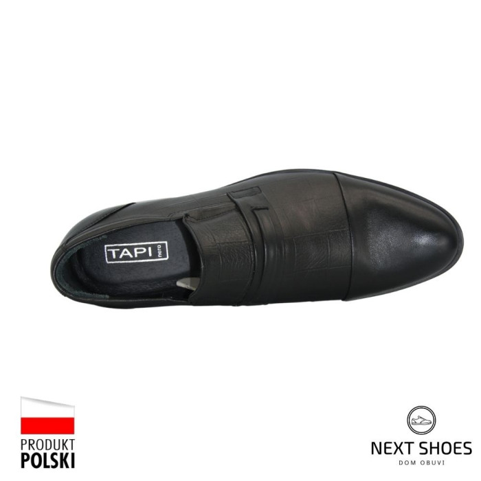 Shoes man's black Tapi (Poland) model 4204