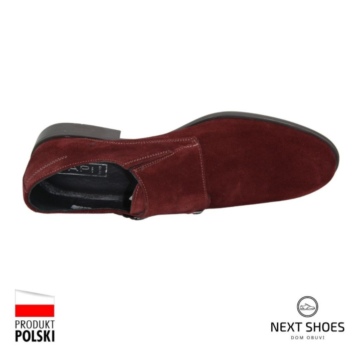 Shoes man's burgundy Tapi (Poland) art model 4224