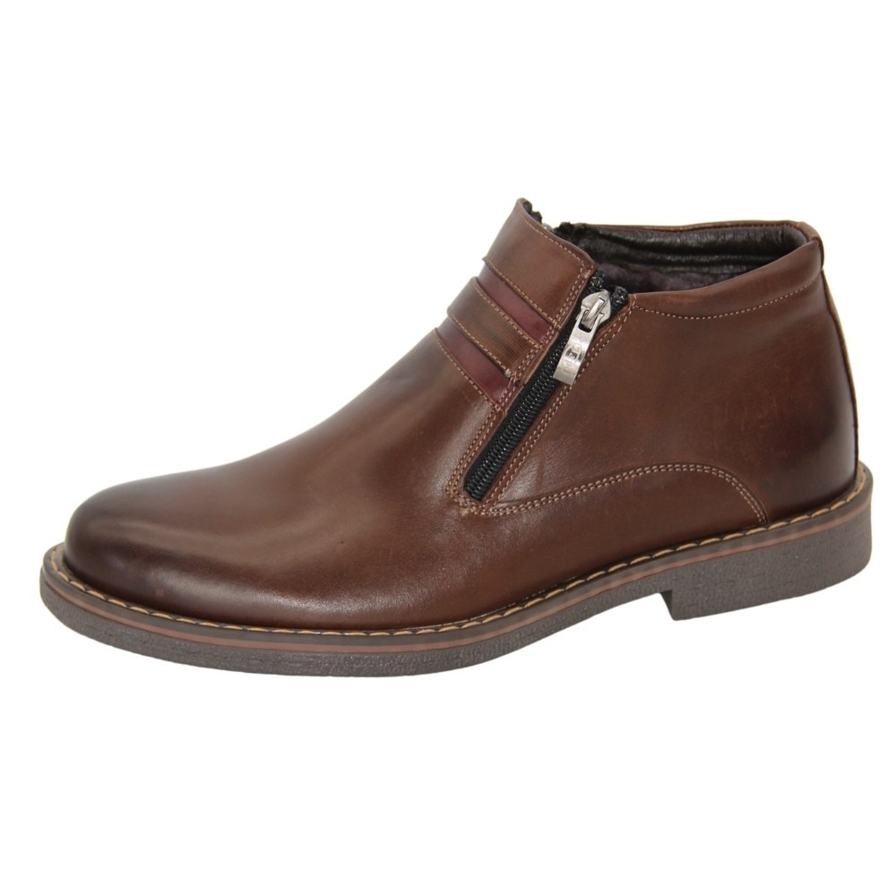 Men's brown boots winter Tapi (Poland) model 4293