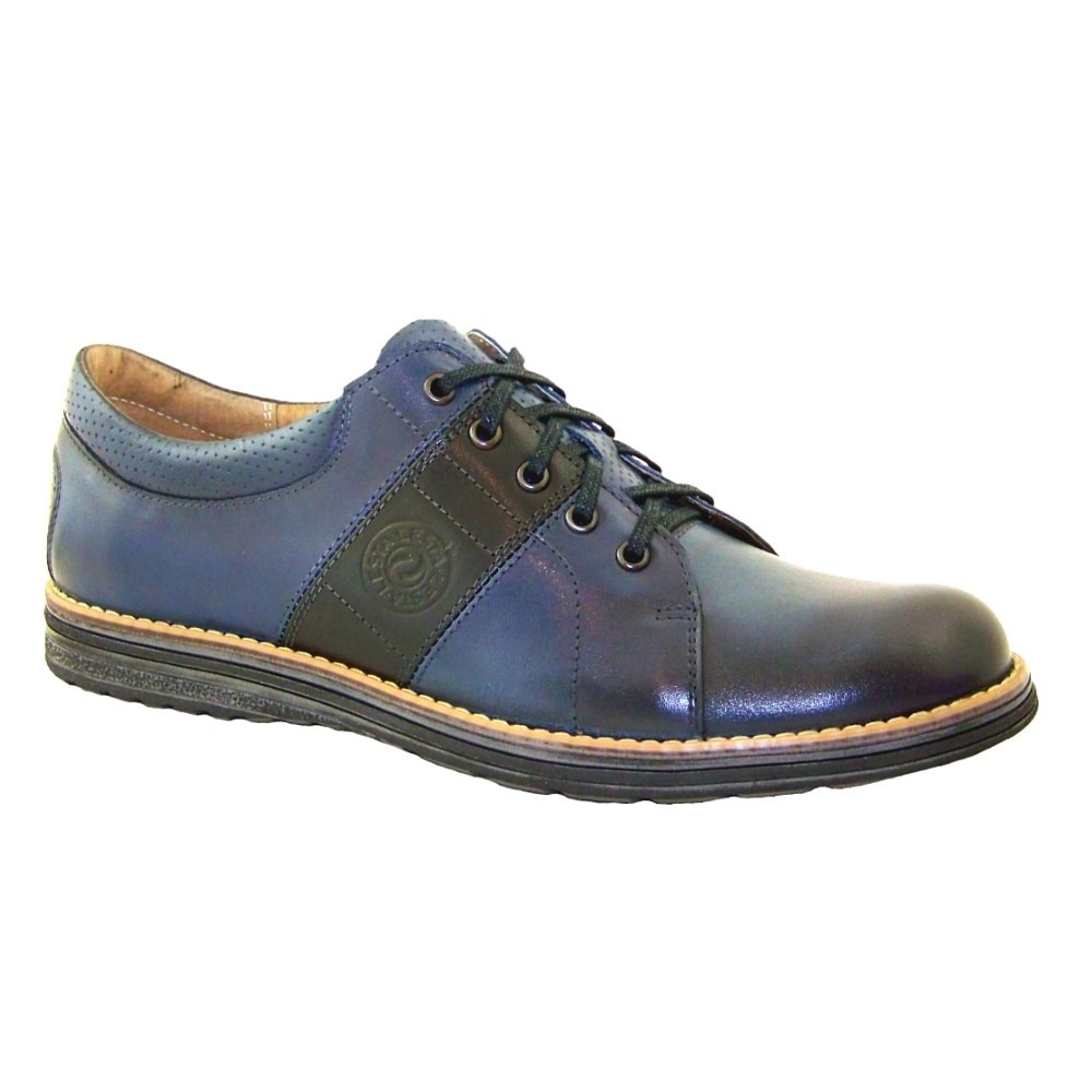 Туфли мужские синие Lesta (Польша) модель 4337