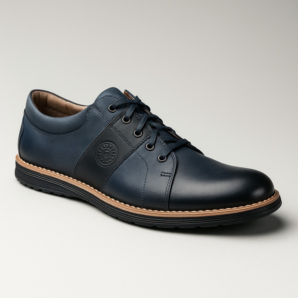 Туфли мужские синие Lesta (Польша) модель 4337