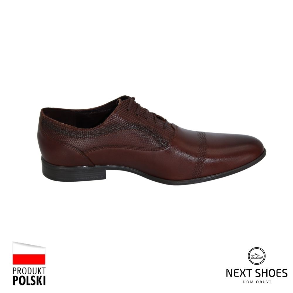 Туфли мужские коричневые Bucci (Польша) модель 4362