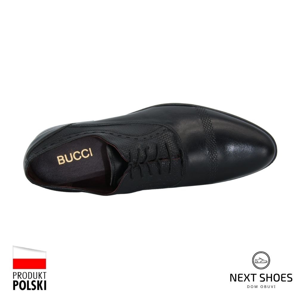 Shoes man's black Bucci (Poland) model 4363