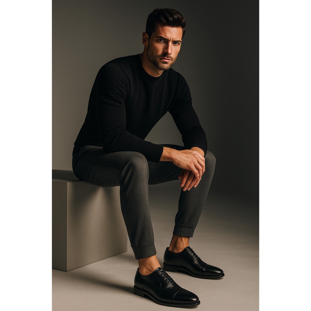 Туфлі чоловічі чорні Badura (Польща) модель 4412