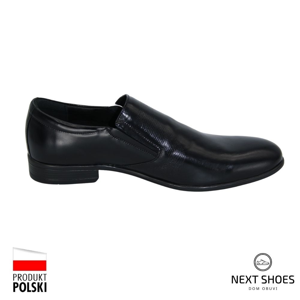 Shoes man's black Tapi (Poland) model 4491