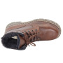 Men's brown boots with lace-up winter Wojas (Poland) model 4538
