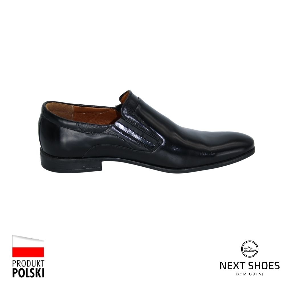 Shoes man's black Tapi (Poland) model 4573