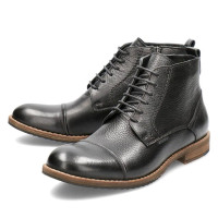Men's black boots Badura Poland 4762-czarny-698 4590