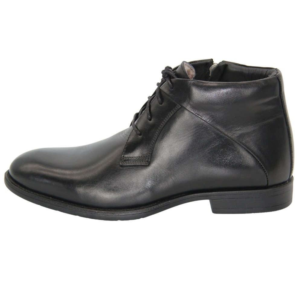 Мужские черные ботинки кзимние Badura (Польша) модель 4601