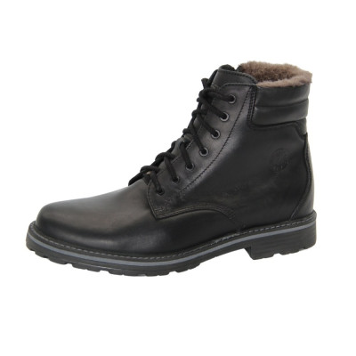 Men's black boots Lesta Poland 252-6589-7-1058 4639 Men's black boots Lesta Poland 252-6589-7-1058 4639
