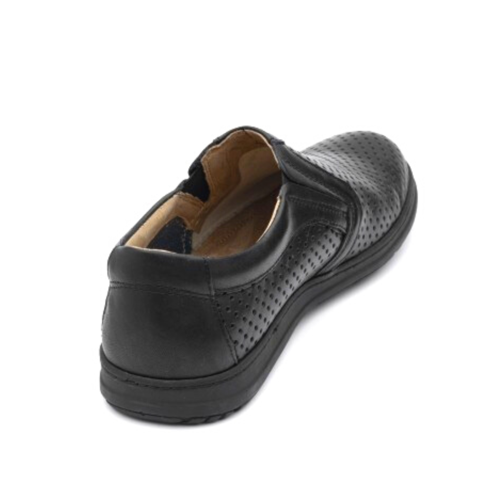 Moccasins man's black Lesta (Poland) model 4643