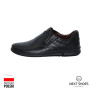 Shoes man's black PAN (Poland) model 4644