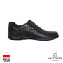 Shoes man's black PAN (Poland) model 4644