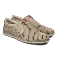 Мокасини чоловічі Lesta Польща 242-4300-2-2540 tortora beż 4656